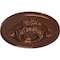 Ekena Millwork Monique Ceiling Medallion (Fits Canopies up to 3 3/4"), Hand-Painted Copper Penny, 13 3/4"OD x 1"P CM13MOCPS - alternate 4